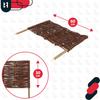 Kotarbau® Garden Fence Palisade Edging Wicker Driven Fence 60 X 30 Cm Set Of 5