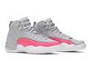 Kids' Sneakers Jordan 12 Retro Wolf Grey Racer Pink (GS) Wolf Grey/Racer Pink-Black