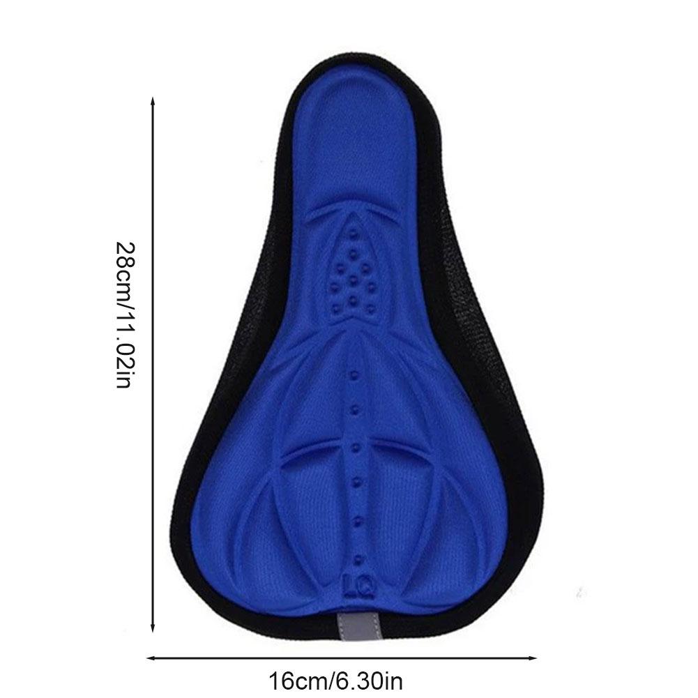 Bike Seat Cover Bicycle Silicone 3D Gel Saddle Pad Padded Soft Cushion Comfort EVA Anti Friction Seat Saddle Covers Cycling Part