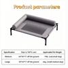 Cooling Dog Cot Bed Breathable Mesh Washable Pet Furniture with Pillow for Outdoor Indoor Camping Patio Sunbathing