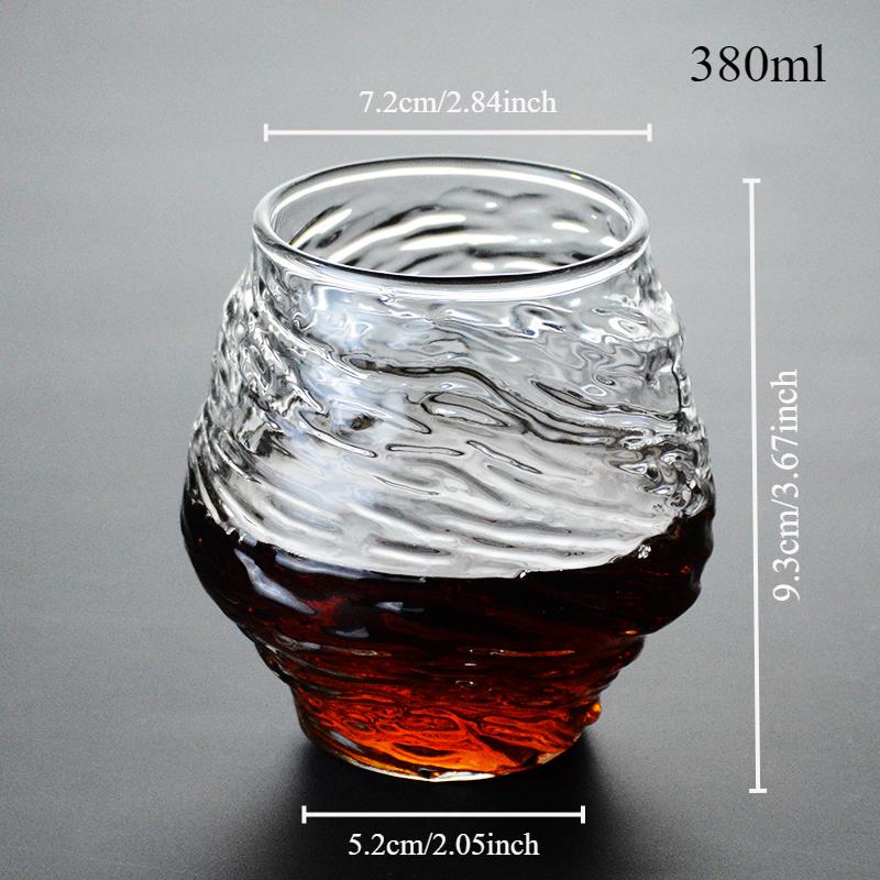 380ml Whiskeyglas im japanischen Stil Retro Trübes Hammer-Weinglas Trinkbecher Geschenke XO Cognac Brandy Whiskybecher Mit Wo