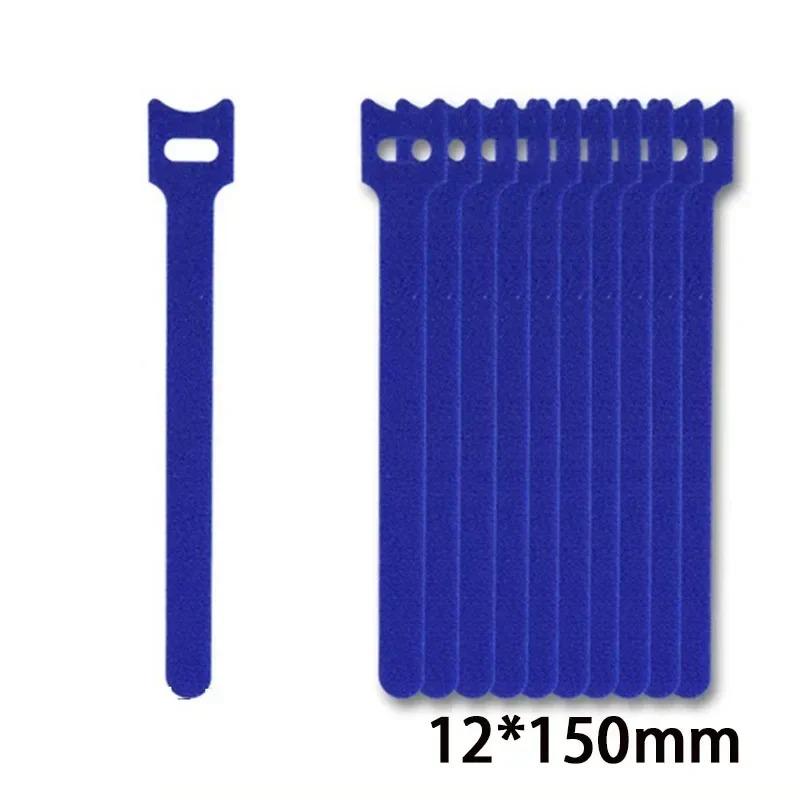Self Adhesive Velcro Fastener Nylon Fastening Wire Buckle Diy Cable Management Straps Adjustable Cord Buckle Reusable Cable Ties