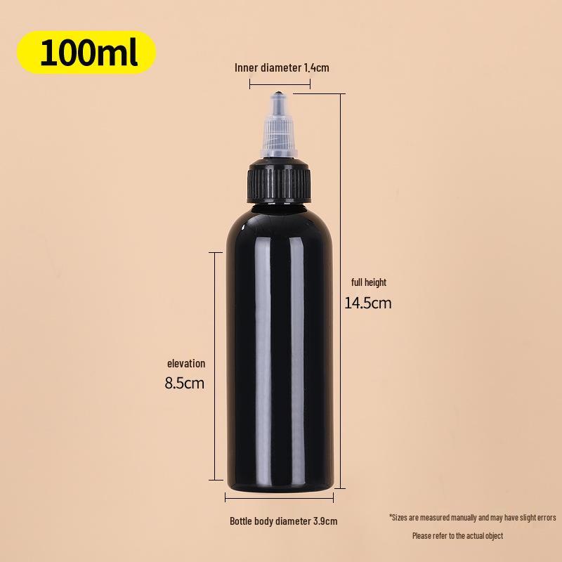 Transparent PET Squeeze Bottle with Pointed Mouth - Available in 30ml, 100ml, and 500ml Sizes