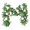 180cm Artificial Flower Vine with Camellia Rose Design Decorative Flower Garland for Wedding Arch Party Wall Backdrop Decoration