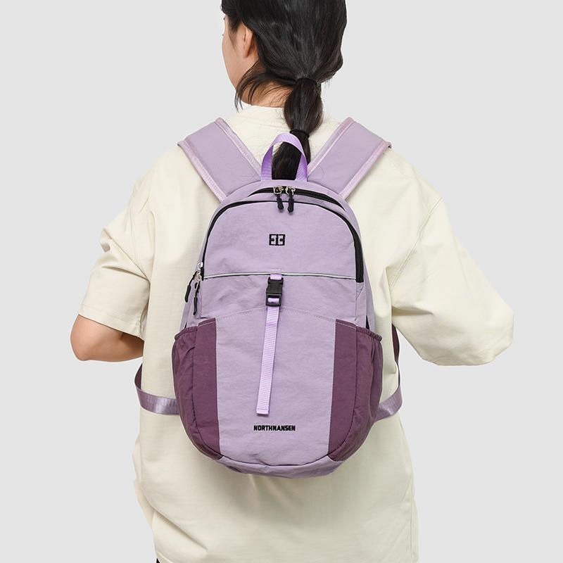 Contrast Color Stitching Outdoor Backpack Ultra Light Waterproof Backpack Large Capacity Women's Travel Bag