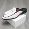 Designer Neue Gelb Weiß Schwarz Halbschuhe Schuhe Herren Lässig Lackleder Mules Mokassins Atmungsaktive Loafer Zapatos Hombre