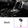 Elegant Interior Retrofit Aluminum Alloy Gear Shift Knob Upgrade Kit Carbon Fiber Leather for Porsche Cayenne 2011-2017