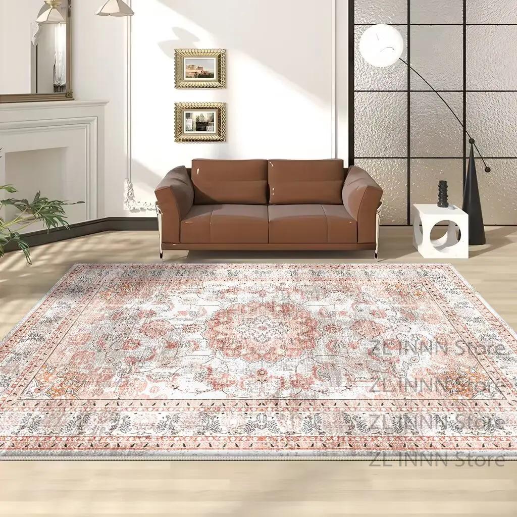 Boho Large Carpet for Living Room Persian Retro Decoration Home Non-slip Easy Clean Rug Bedroom Cloakroom Washable Floor Mat