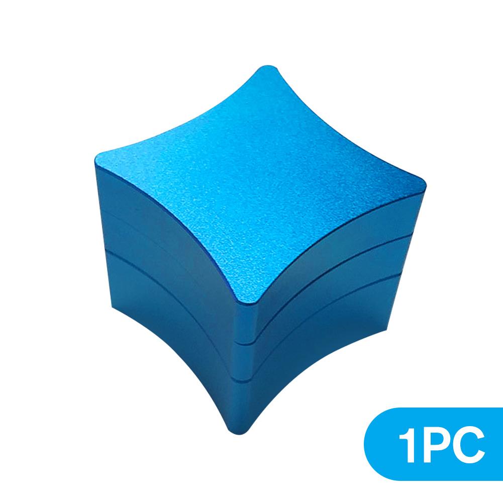 1Pc Square Cue Chalk Holder Portable Magnetic Pool Cue Chalk Holder with 3 Sections Aluminum Alloy Case Snooker for Carrying