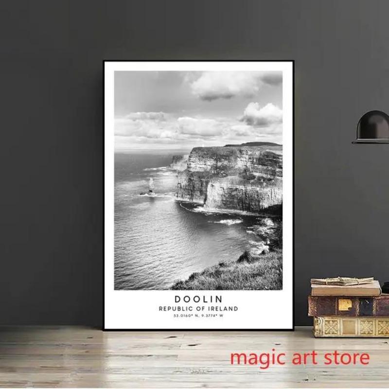 Florence Italy  Rome Travel Landmarks Art  Colosseum Black and White Canvas Wall Prints  Home Decor Poster