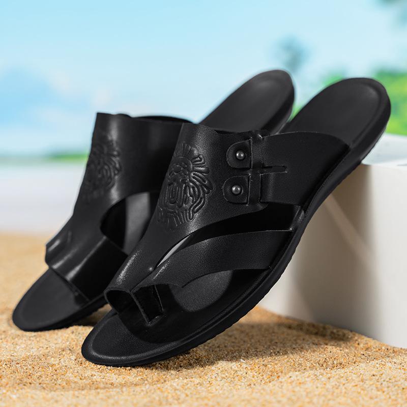 Fashion Flip Flops Summer New Fashion Casual Slippers For Men Classic Flat Beach Shoes Male Non Slip Slippers Flip Flops Outdoor