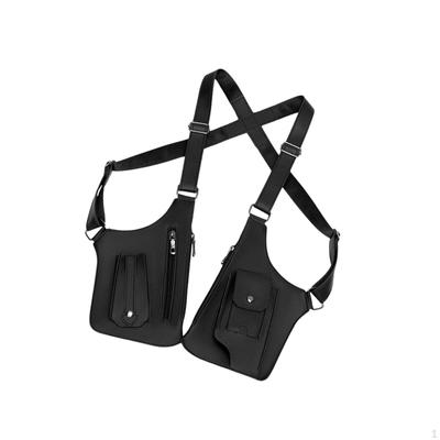 Versteckte Unterarm-Schultertasche Doppeltasche Diebstahlsicher Praktisch Modern PU-Leder