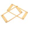 2 Pcs Electric Guitar Pickup Frame Guitar Replacement Metal Humbucker Pickup Mounting Ring for Decoration Gold