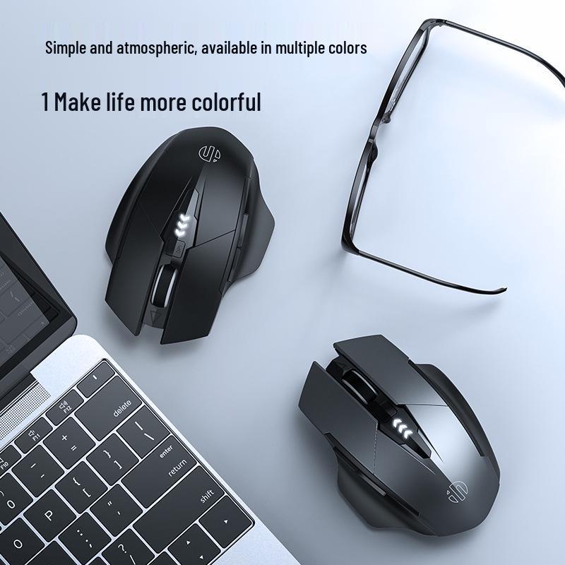 Inphic F1S Three-Mode Rechargeable Silent Wireless Bluetooth Mouse for Office & Gaming