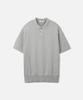 247Silijeu Supima Cotton Collared Half Knit Light Gray (Type B)