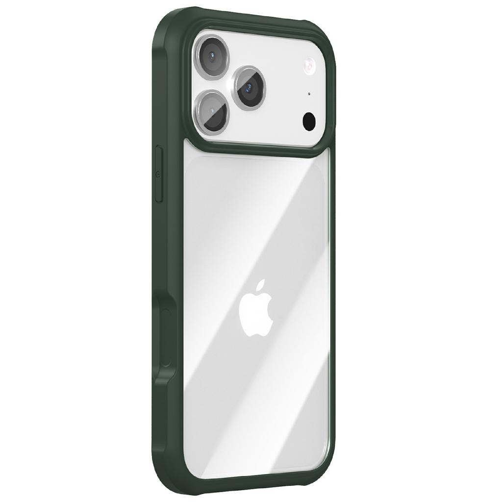 For iPhone 17 Pro Case Double-Sided Tempered Glass+Silicone+TPU Phone Cover
