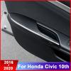 ABS-Kohlefaser-Türarmlehnenschutzabdeckung mit Handdekorationsmodifikation für Honda Civic 10. 2016 2017 2018