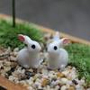15 Pcs Lovely Miniature Mini Rabbit Resin Garden Fairy Ornament Flower Plant Pot Home Figurine Animal Decor Figurines Miniatures