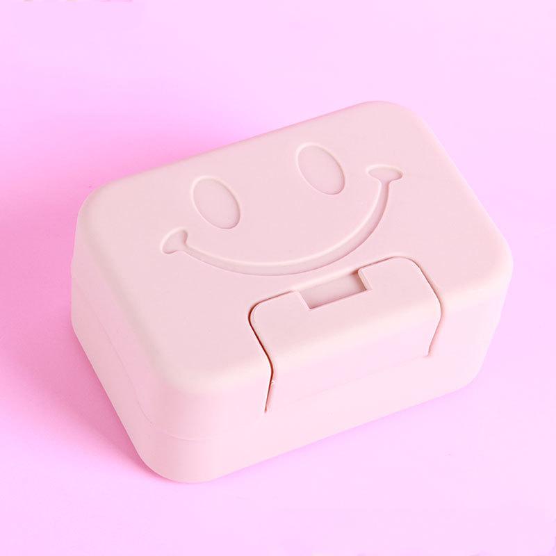 Face Soap Box Travel Portable Soap Case Waterproof Convenience Toilet Bathroom Cute Storage Dish Tray
