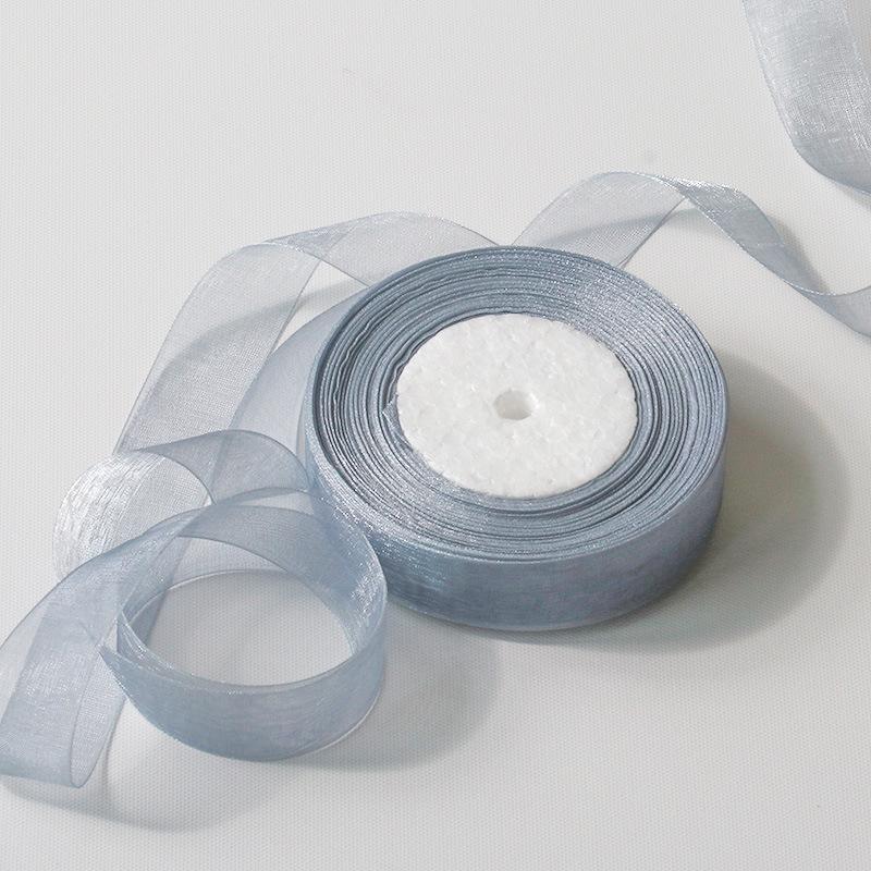 Handmade Hair Tie DIY Gift Packaging Materials Flower Ribbon Chiffon Ribbon Organza Silk Colorful Ribbon Ribbon Bow DIY Flower Handmade