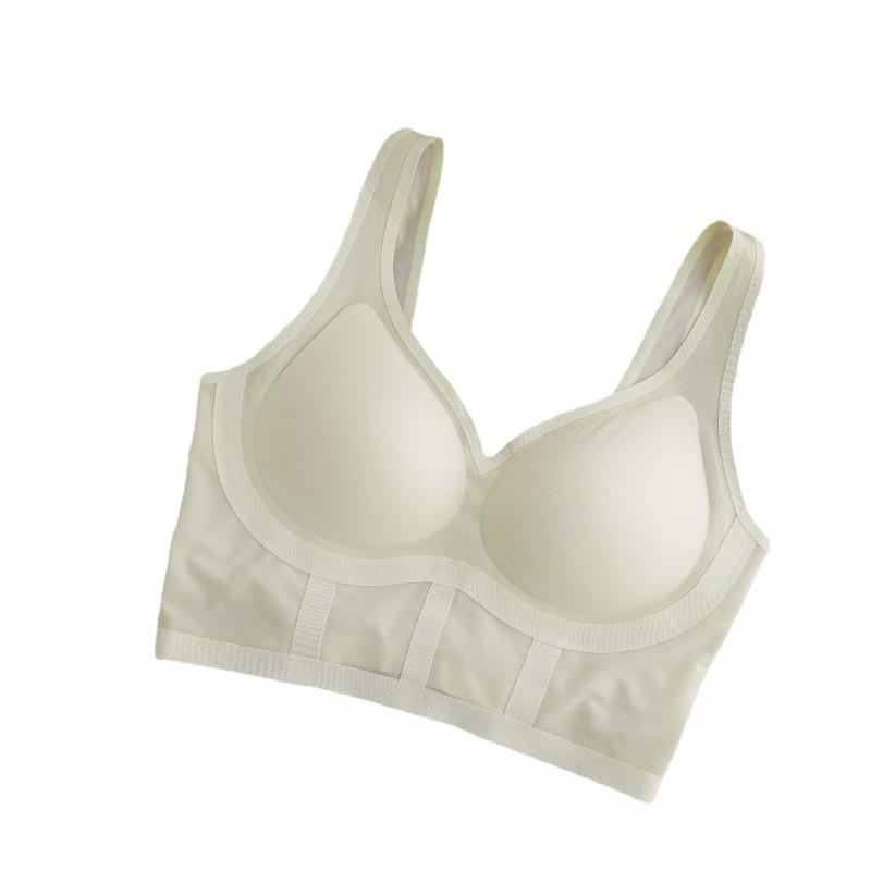 Womens Seamless Wireless Bralette Thin Breathable Padded Vest Style Comfortable Underwear