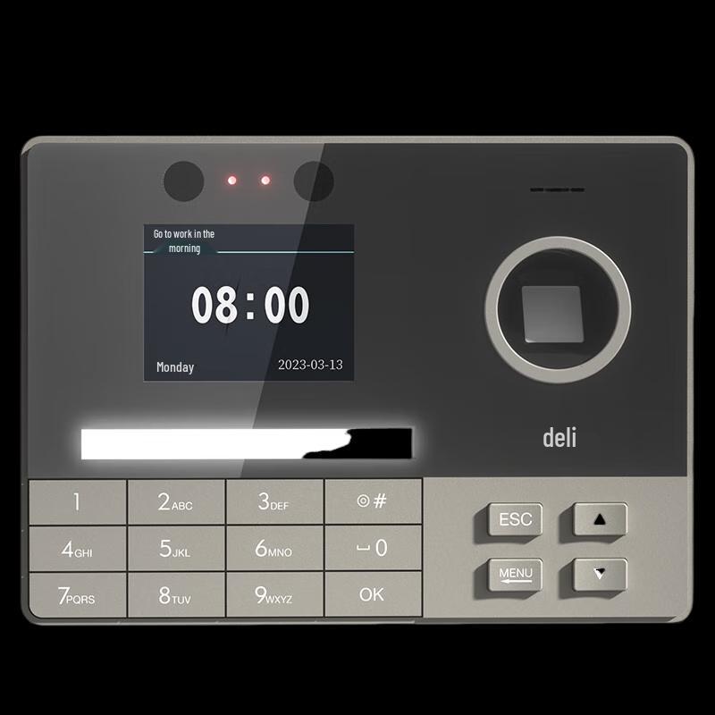 Deli 3760 Facial and Fingerprint Recognition Time Clock