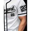 3D Digital 23 Digital Print Sporty Casual Fashionable Soft Comfortable and Lightweight Men's T-shirt for Summer 2025