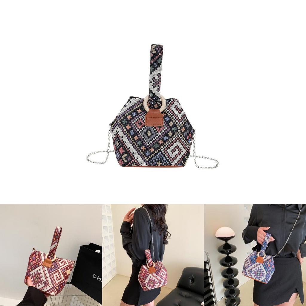Fashionable Medium Bucket Bag 2023 Summer Collection Casual Commuting Crossbody Bag