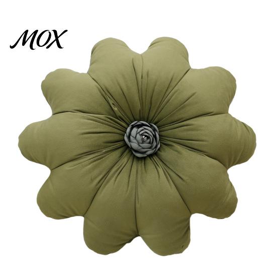 Stuffed Flower Shaped Pillow Round Throw Pillow, 16 Inch Decorative Cushion, Soft for Living Room Shape Sofa Couch Bed Chair Velvet Pillows