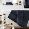 Drap de douche "Garance" 70 x 130 cm / 100% Coton Bio / 600 gr/m² l'Effet Papillon - Garance Minuit - Drap de douche 70 x 130 cm