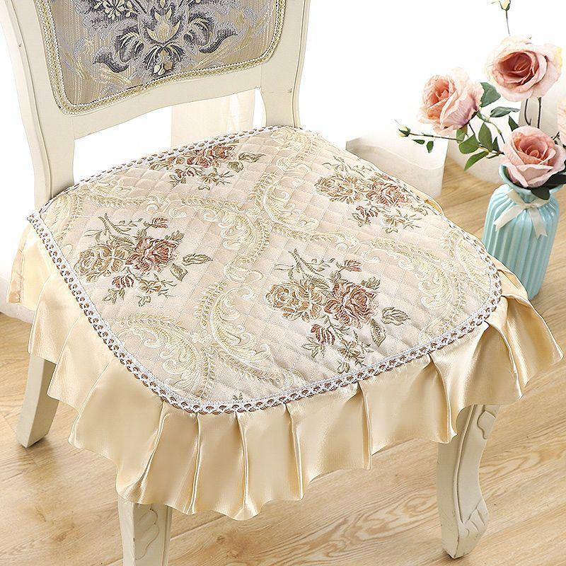 

1 шт. Нескользящая подушка на стул для дома и офиса - моющаяся, тканевая подушка на сиденье в современном стиле для обеденных и кухонных стульев 45*45CM