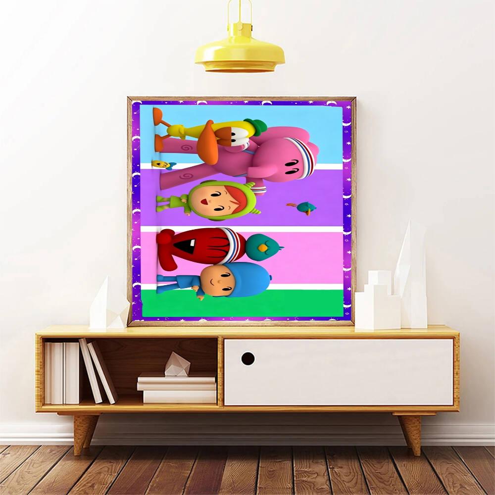 Pocoyo 5D Diamond Painting Round Diamond Rhinestones Mosaic Diamond Embroidery Wall Paintings Rhinestones Gift Frameless