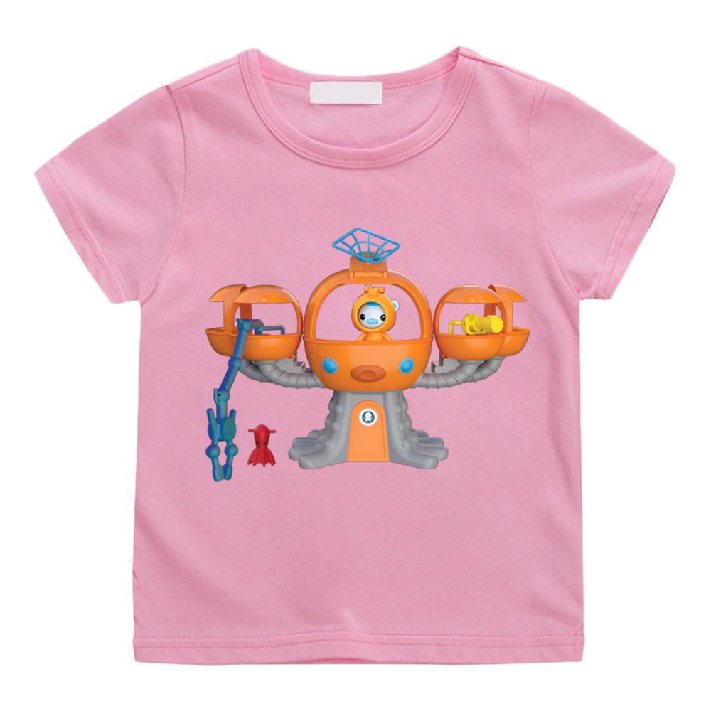 The Octonauts Cartoon Print T-shirts Cartoon for boys/girls Manga Kawaii 100%Cotton Short Sleeve BoysGirls High Quality T Shirt
