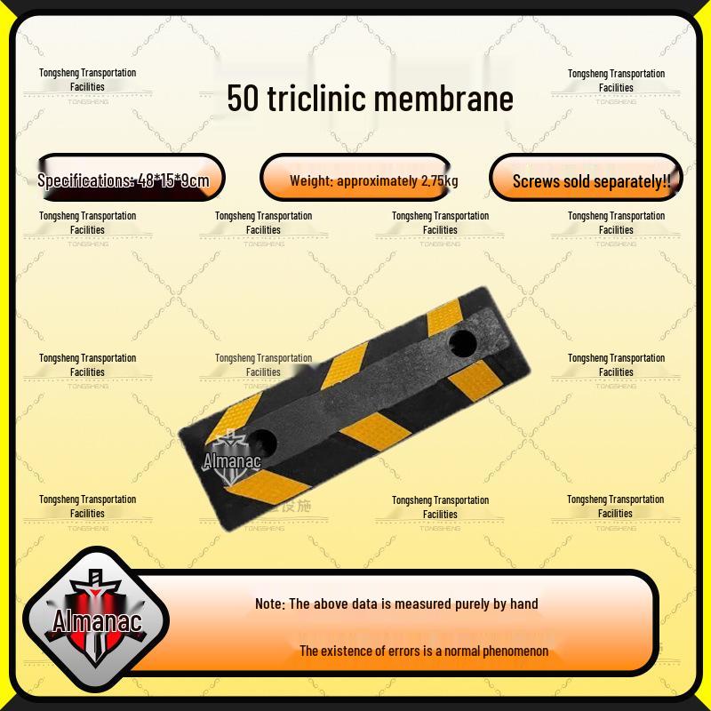 Rubber Car Wheel Chock Parking Barrier and Ground Stopper