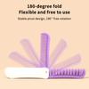 Portable Travel Folding 2-In-1 Brush Anti-Static Styling Comb Professional Hair Styling Tool Special For Real Hair Wigs