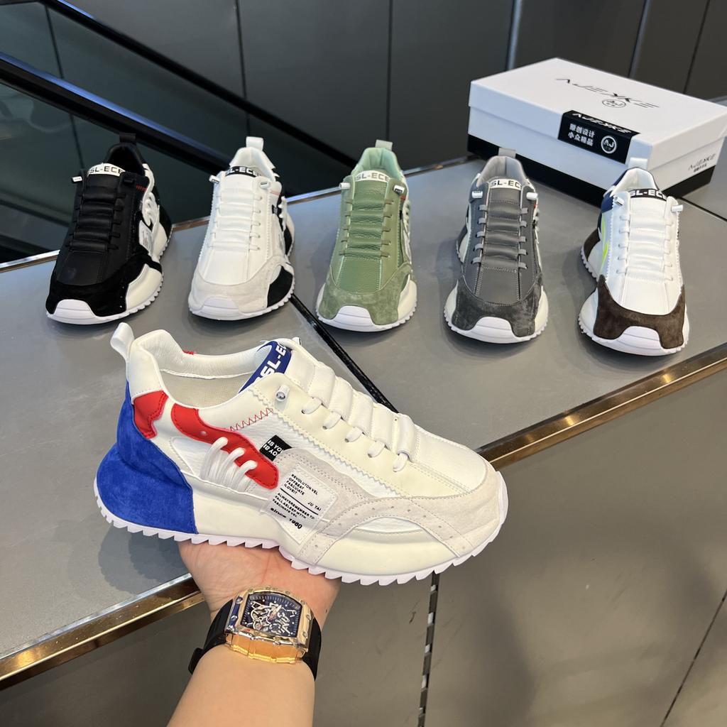 Scarpe da Uomo Leggera Lusso Versatili Autunnali Scarpe Casual Aumento Altezza Scarpe da Uomo di Fascia Alta