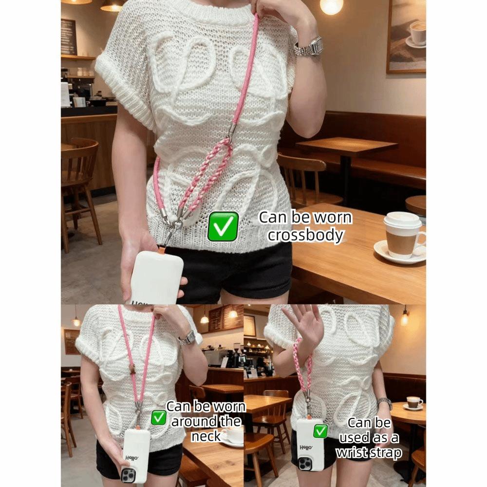 Crossbody Necklace Strap Phone Strap 3-in-1 Phone Hanging Rope Phone Lanyard Daily Use