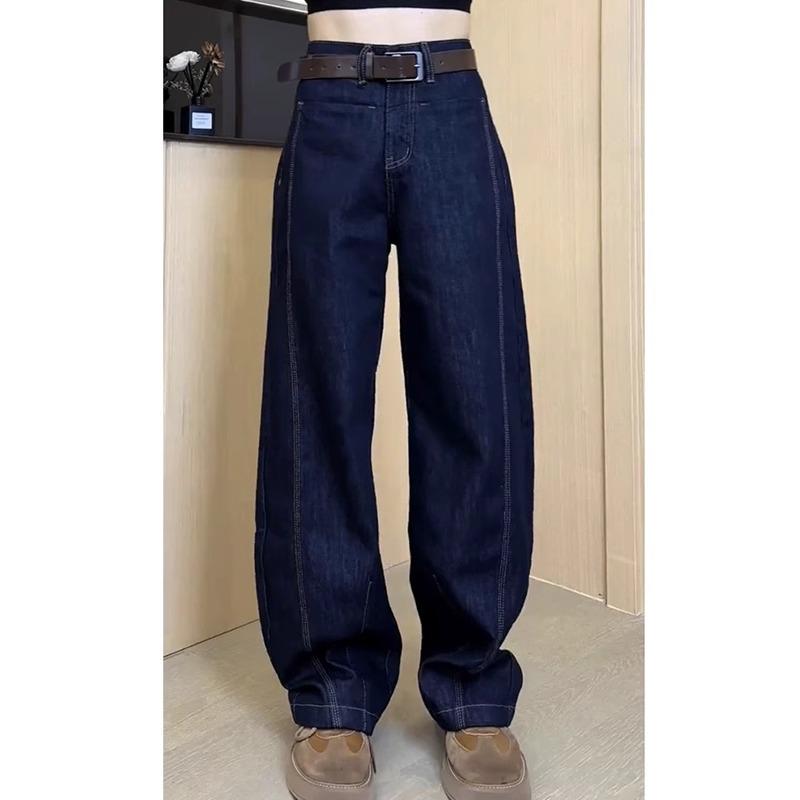 

2025 Plus Size Women s High Waist Wide Leg Jeans for Pear Shaped Body M