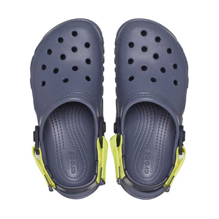 Crocs Comfortable Versatile Non-Slip Shock Absorbing Sandals Kids Sandals Deep-Blue 208774-4EA