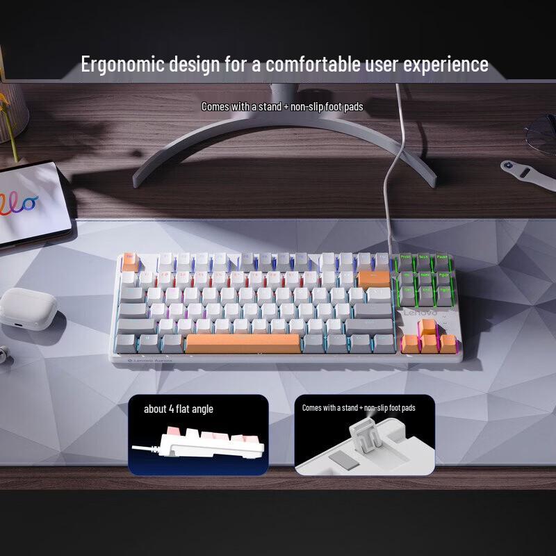Lenovo GK10 87L Aurora Series Hot-Swappable Mechanical Keyboard