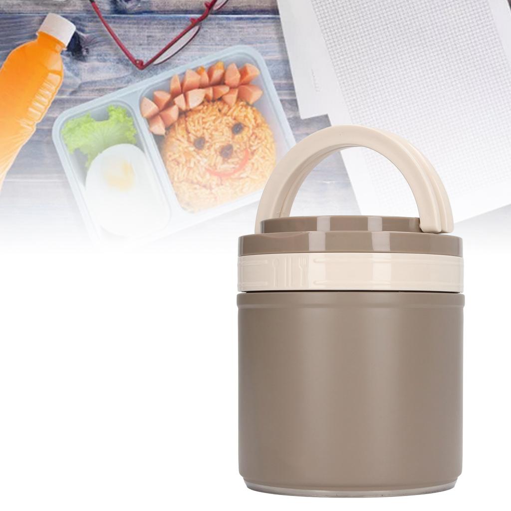 Insulated Food Jar 304 Stainless Steel Japanese Round Shape Vacuum Lunch Food Container for Worker 1.2L