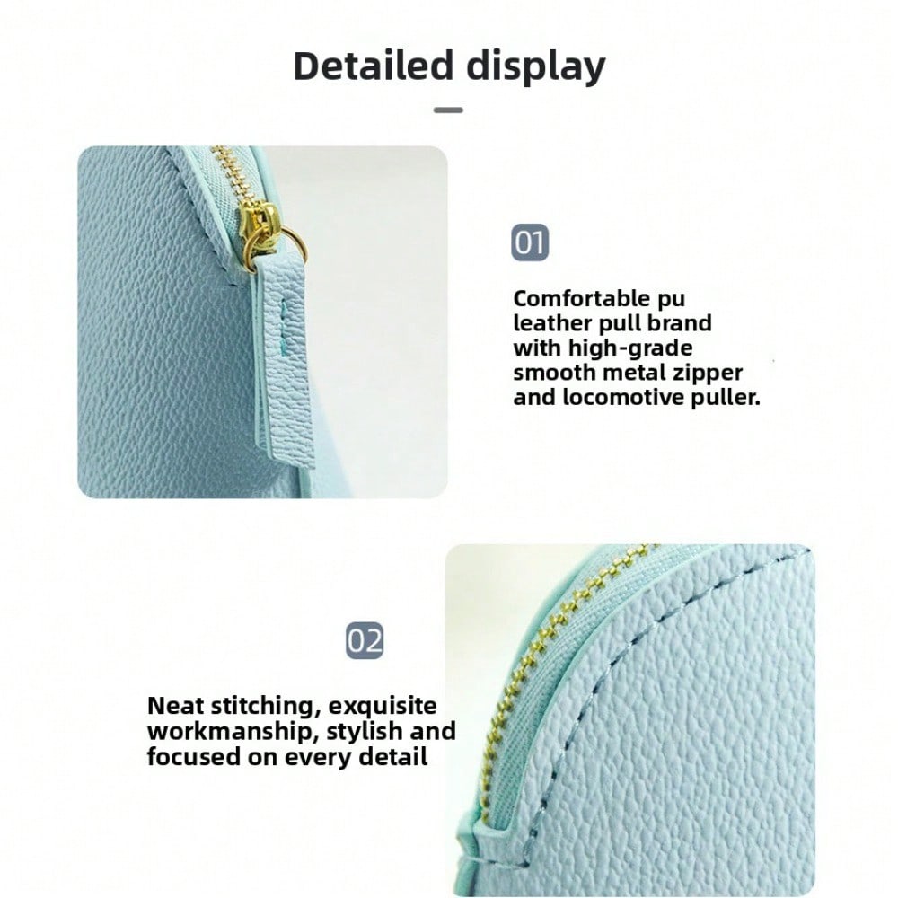 Cosmetic Bag, Shell Clutch Bag, Portable Storage Cosmetic Bag