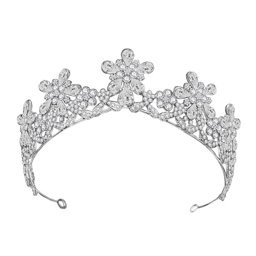 Women's Alicia Tiara Accessory Crown Bridal Hair Ornament