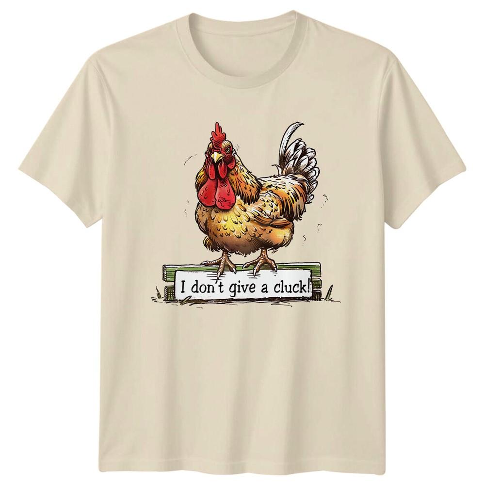 Funny Chicken TShirt  I Don#039;t Give A Cluck  Animal Pun Tee Unisex T-Shirt XL