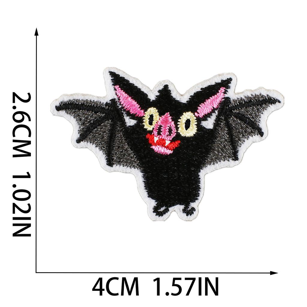 Horror Castle Embroidery Cloth Sticker Soul Bringer Patch Sticker Ghost Cat Embroidery Sticker Computer Embroidery Label Zombie Chapter Boy