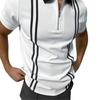 Zipper Design Men's Fashionable Polo Shirt Color 3D Digital Printing Summer Comfortable Outdoor WearPopular Quick Dry