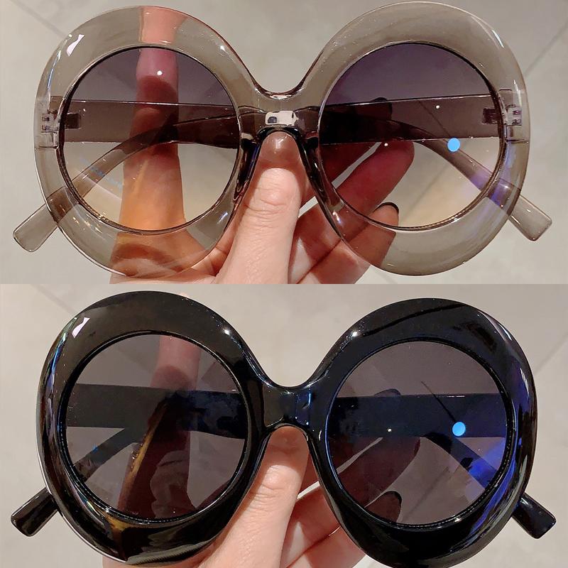 1/6pcs Fashion Large Square Sunglasses Women Designer Cateye Sun Glasses Vintage Female Color Frame Eyeglasses UV400 Oculos
