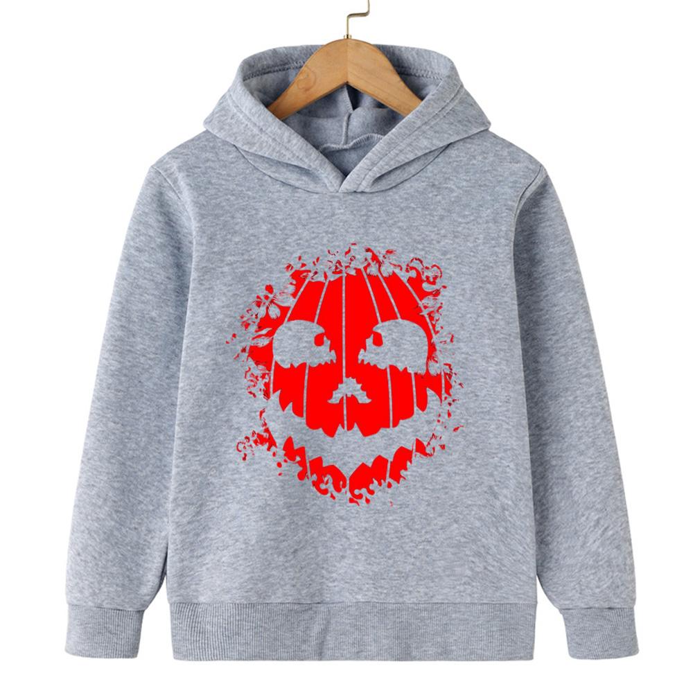 

Abstract Street Cool Children s Warm Sweatshirt Halloween 2D Boys and Girls Hooded Sweatshirt Autumn and Winter Warm Fashion 100