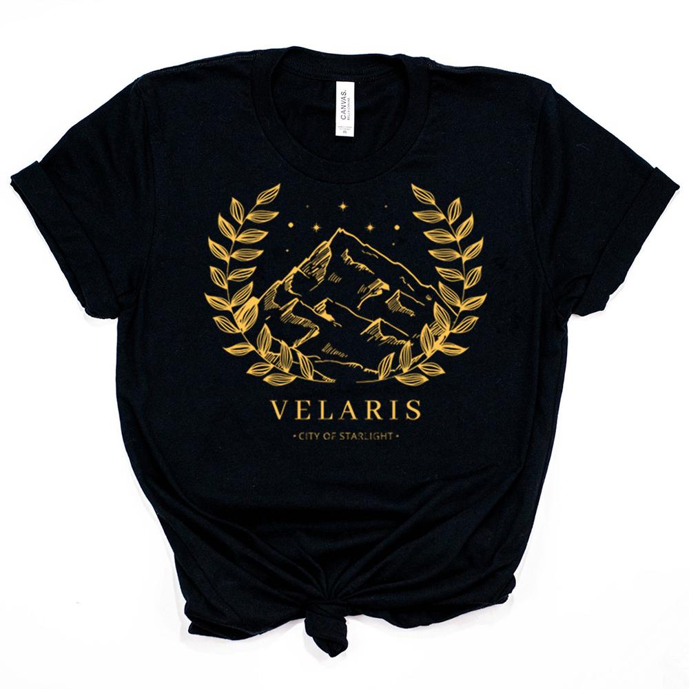 2025 Velaris Tshirt Night Court fourth wing Sarah J Maas Acotar Shirt Throne of Glass SJM Book Lover Shirts Bookish Fans GIFT
