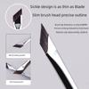 Abgewinkelter, flacher Eyeliner- und Seidenraupen-Detailpinsel – Augen-Make-up-Tool